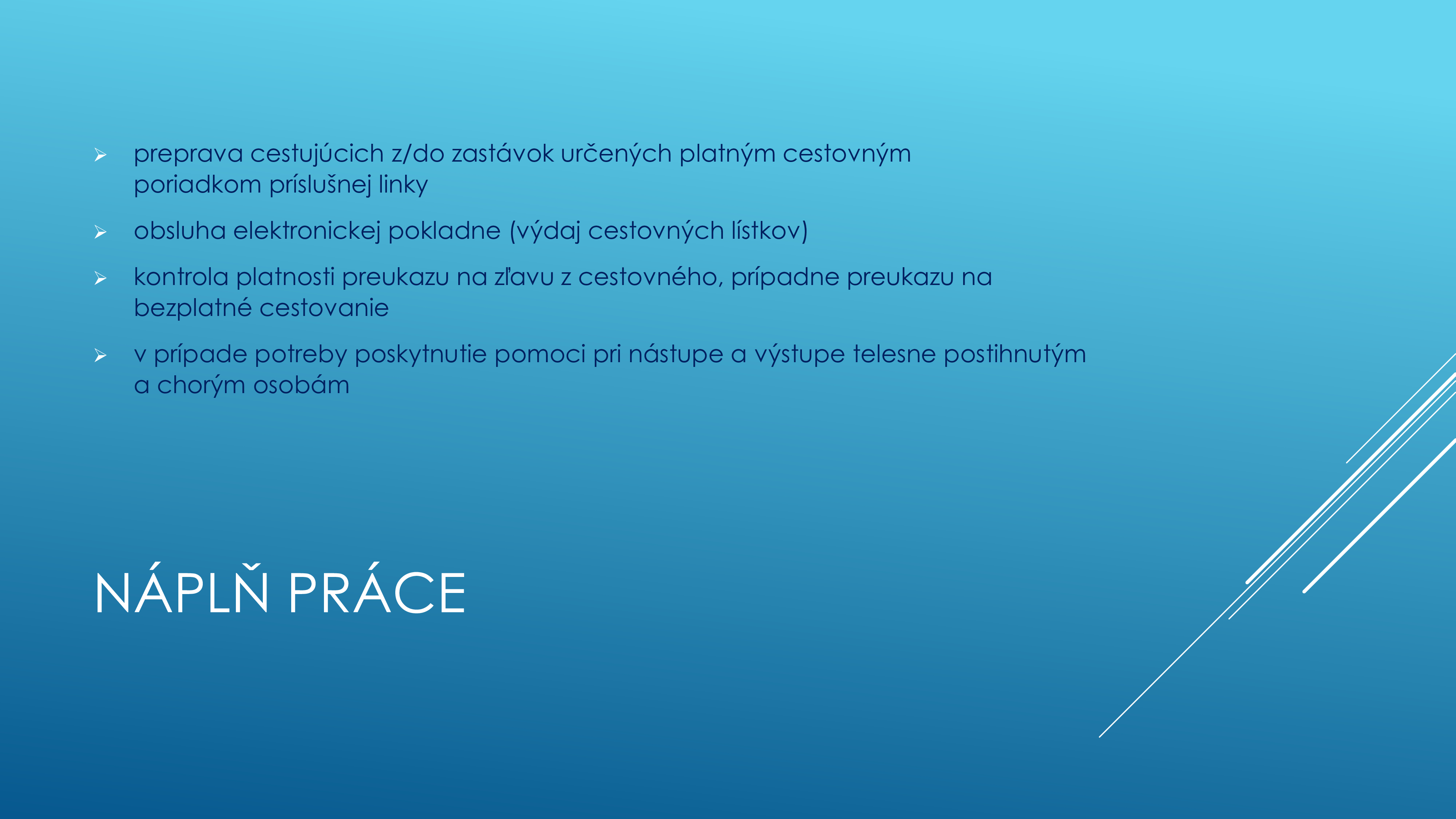 Ponuka práce vodič autobusu sadtn